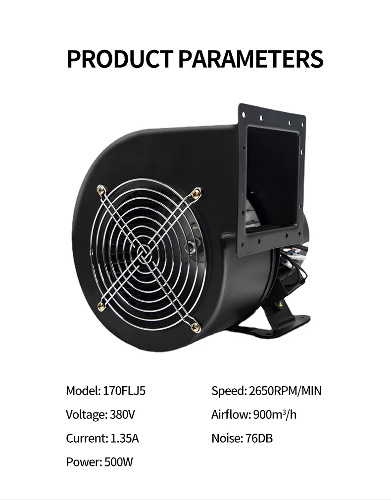 Centrifugal Fan, 170FLJ5, 220V, 900m3 - detail 4