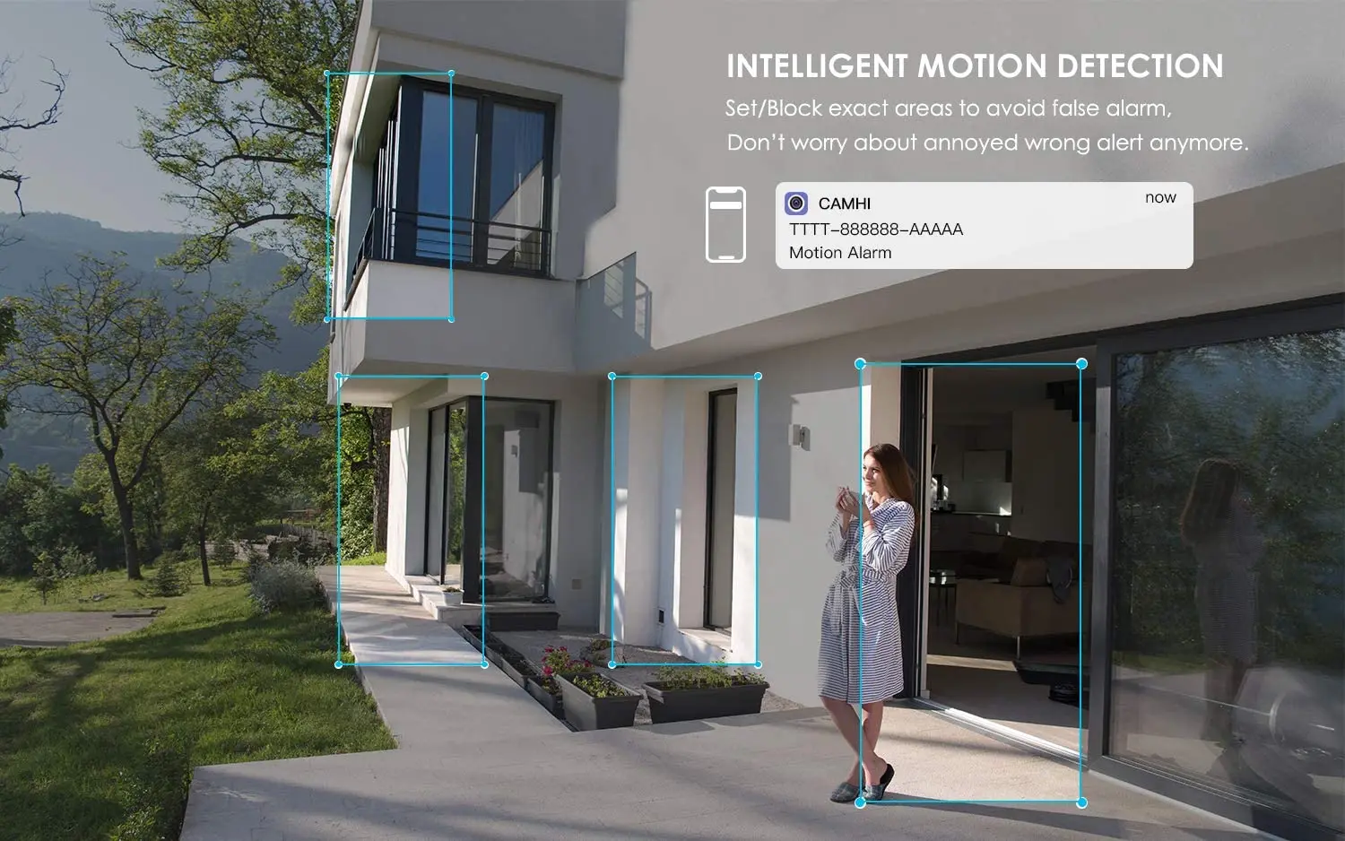 Camhi Pro P2P Cloud 5MP Wifi Smart Color Night AI Camera