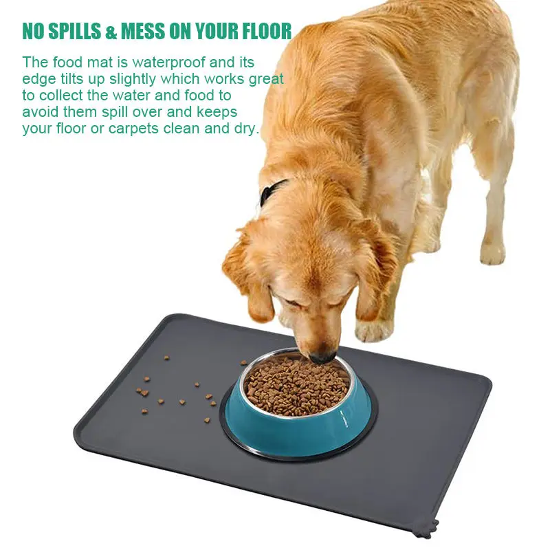 lohas waterproof silicone pet feeding mats