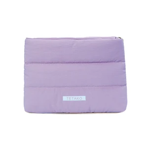Custom Logo Travel Waterproof Small Zipper Puffer Cosmetic Pouches Quilted Nylon Puffy Makeup Bag