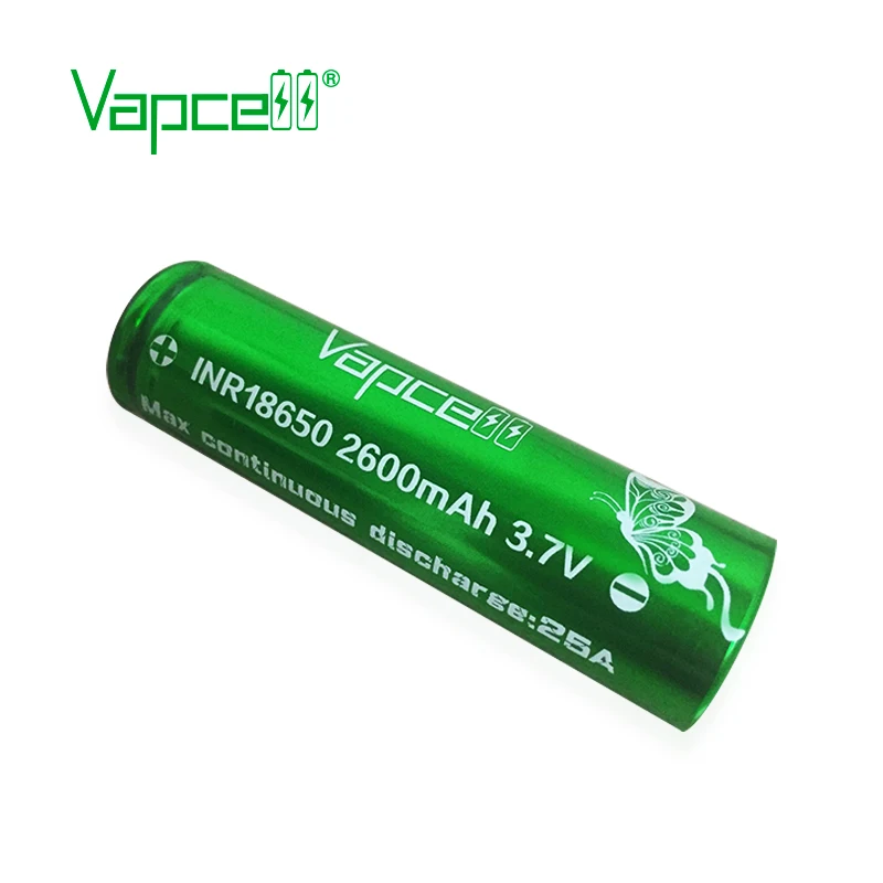 18650 Battery Mooch - Vapcell 2600mah, 25A, 1000 Cycles