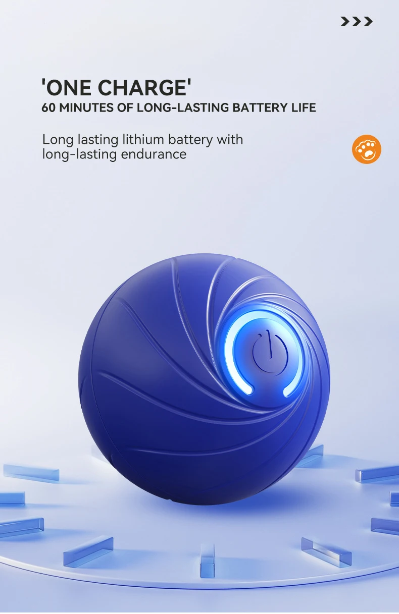 Pet Interactive Toy Automatic Rolling Dog Ball Electric Smart Bouncing Ball Pet Training Fashion Plastic Self Moving Toy