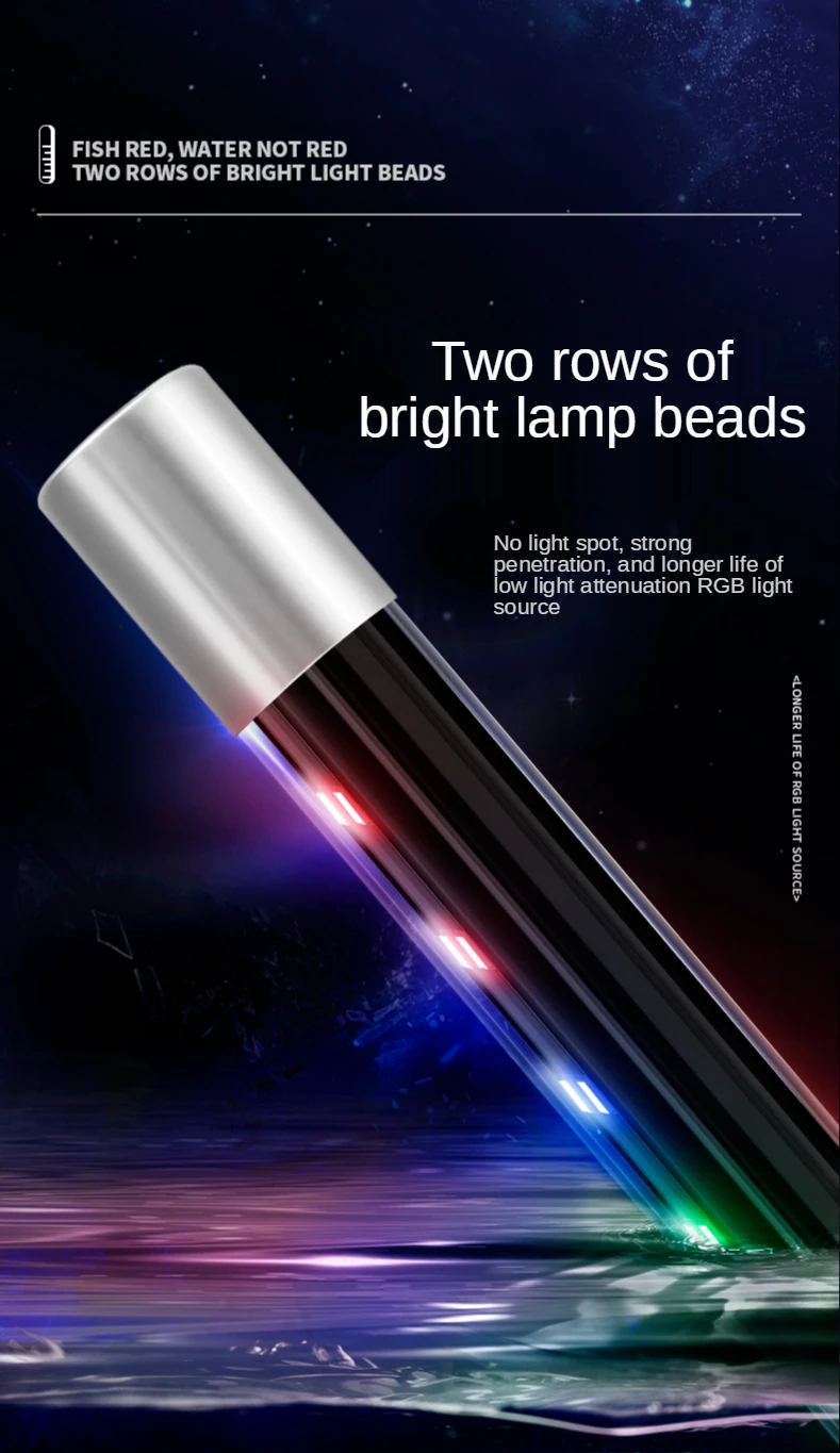 Aquarium super bright three-color diving lighting led fish tank light aquarium arowana fish tank light