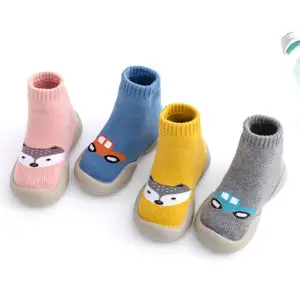 Wholesale Infant Non-Slip Floor Socks Baby Toddler Cartoon Animal Thick Soft Sole Baby Sock Shoes