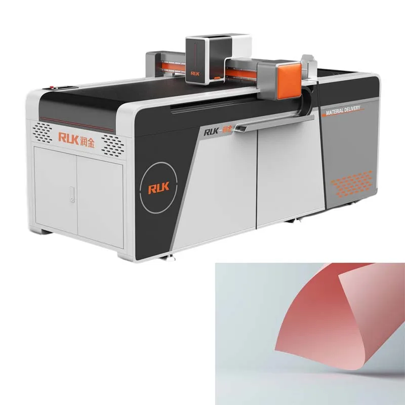 RUK Control Cutting Machine Custom Ticket Cutting Machine Oscillating Blade Flatbed Cutter