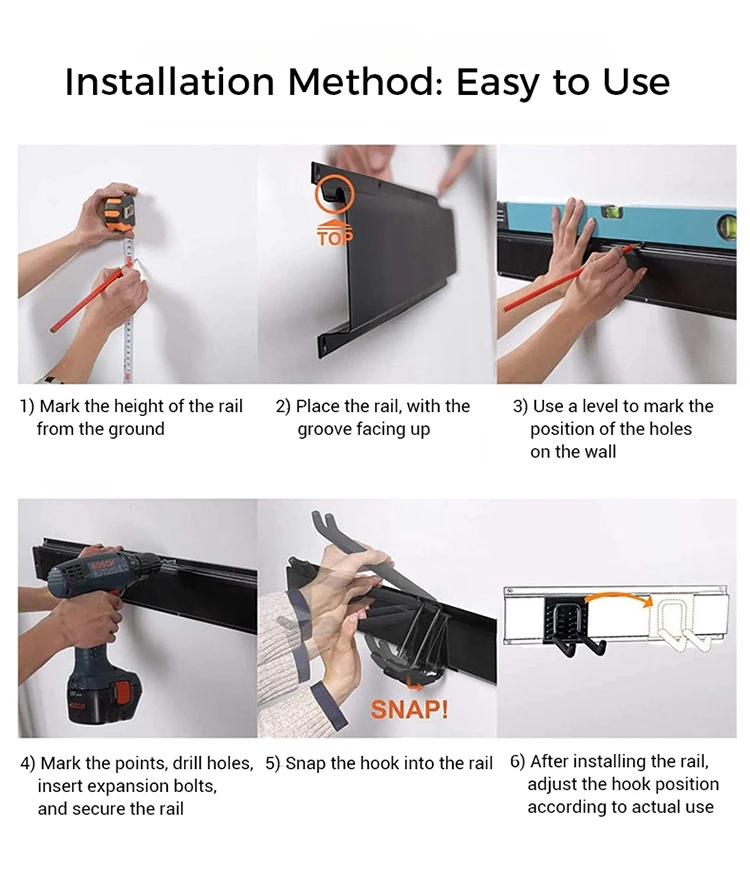 Multi-layer dual-use storage racks hooks wall organisation hooks for hanging wall manufacture