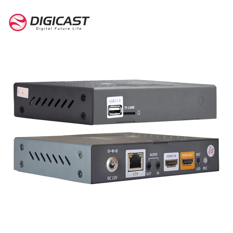 Ultra Low Latency Video Encoder RTMP HLS RTSP HTTP  One Channel HD to IP Encoder