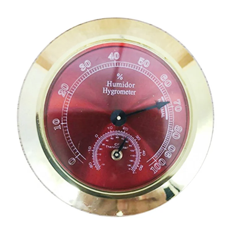 Front Digital Humidor Hygrometer Oasis Analog Gloss Parts Cigar Humidor Hygrometer