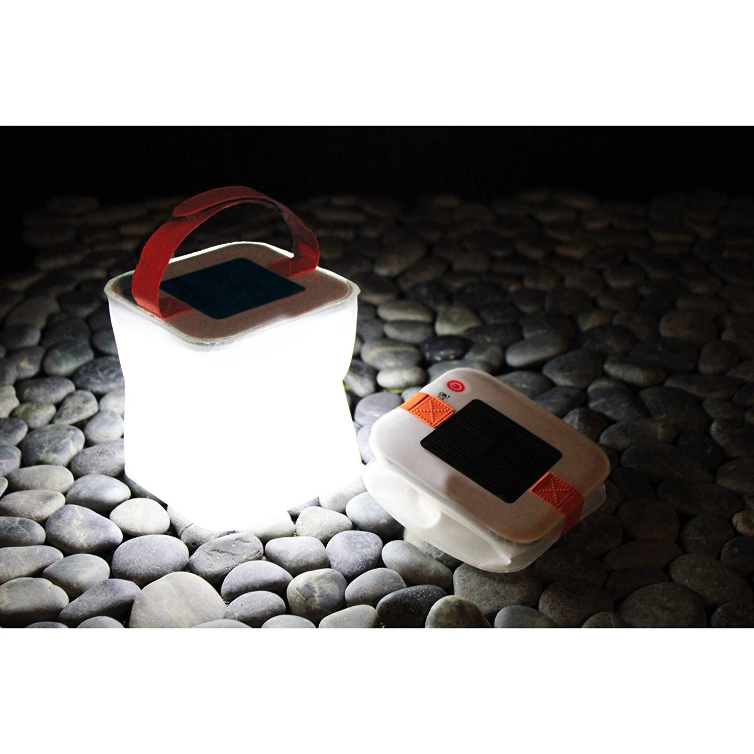 Portable Foldable Square Inflatable Solar Lamp for Camping Emergency Light