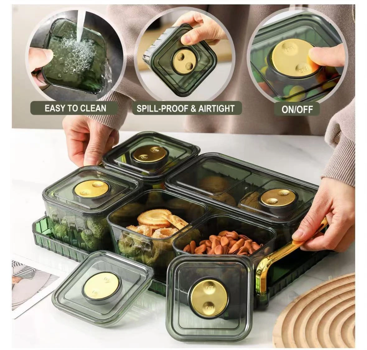 Fruit Plate Living Room Home Light Luxury Refreshment Coffee Table Snacks Dried Hard Candy Dish Dim Storage Box KTV Bar