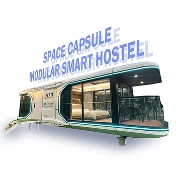 cabin space capsule Detachable Intelligent voice control throughout capsule Observe the stars in the room volferda capsule house
