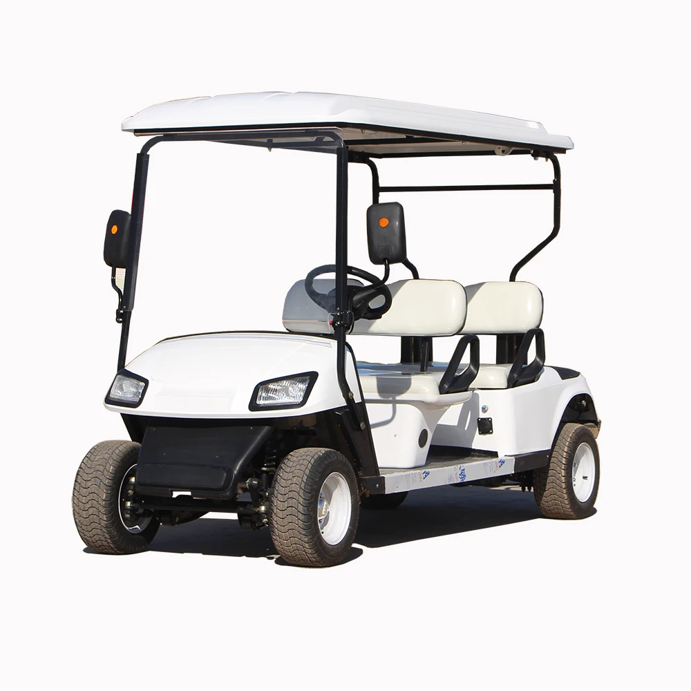 4 Seater Electric Sightseeing Bus Battery Operated Golf Cart With Ce