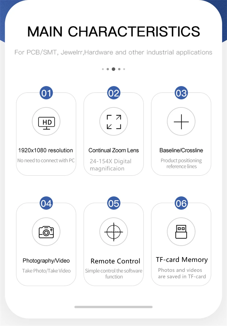 Eoc 16mp Electronic Camera Monocular Video Zoom Pcb Repair Lcd Monitor