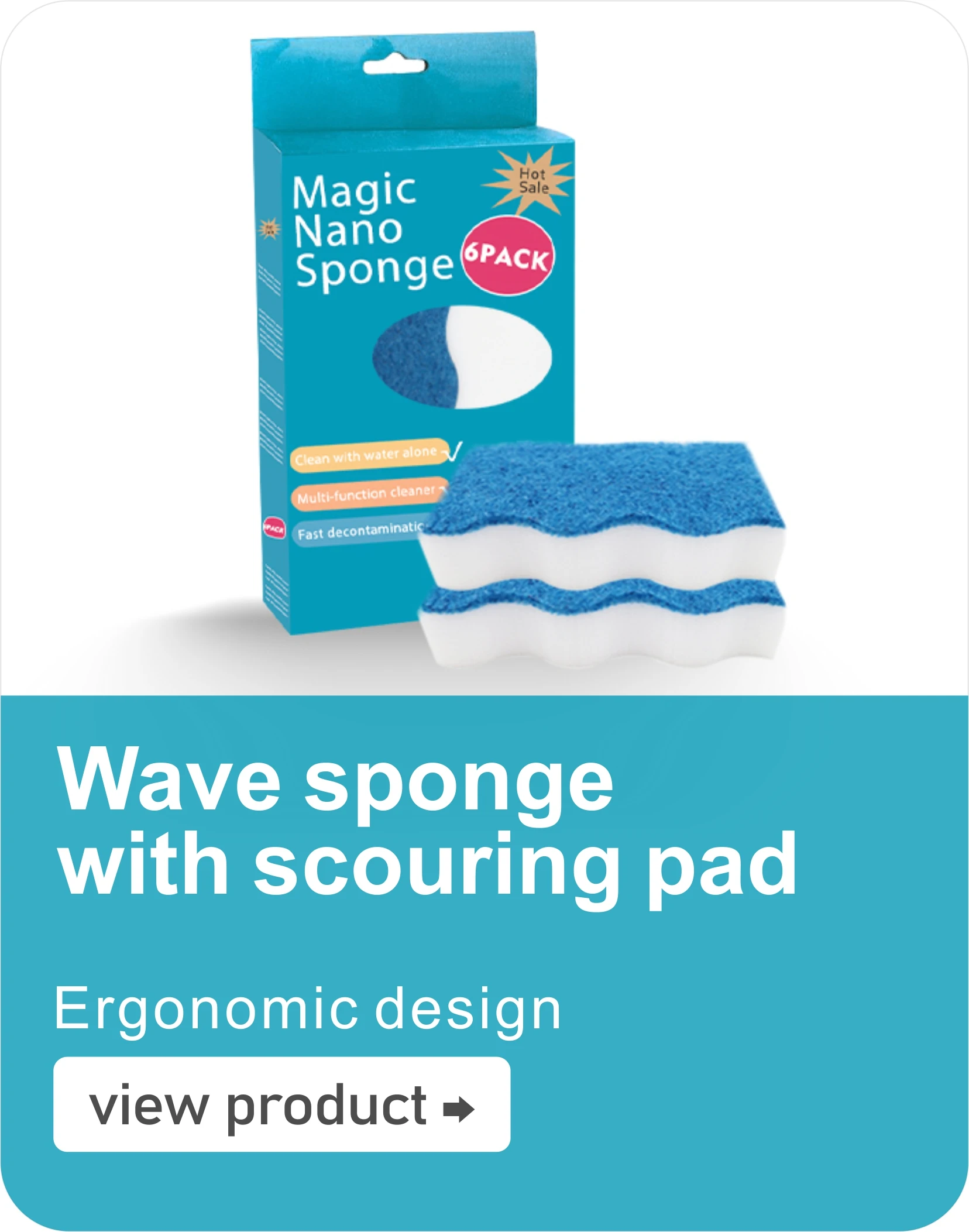 New Design Strong Clean Abality 8 Shape Seaweed Car Wash Cleaning Sponge -  China Cleaning Sponge and Car Sponge price