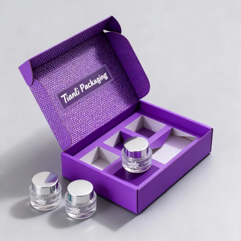 product factory custom logo digital printing corrugated cardboard paper cosmetic luxury packaging box perfume mailer shipping box-2