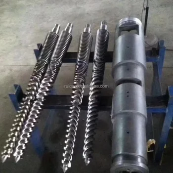 PVC / PP / PE screw and barrel for single extruder machine