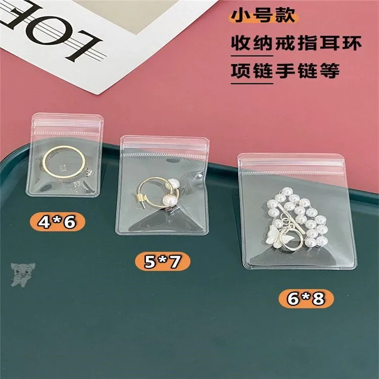 1000pcs 9x12cm Translucent Gift Jewelry Pouches Bags Zip Lock