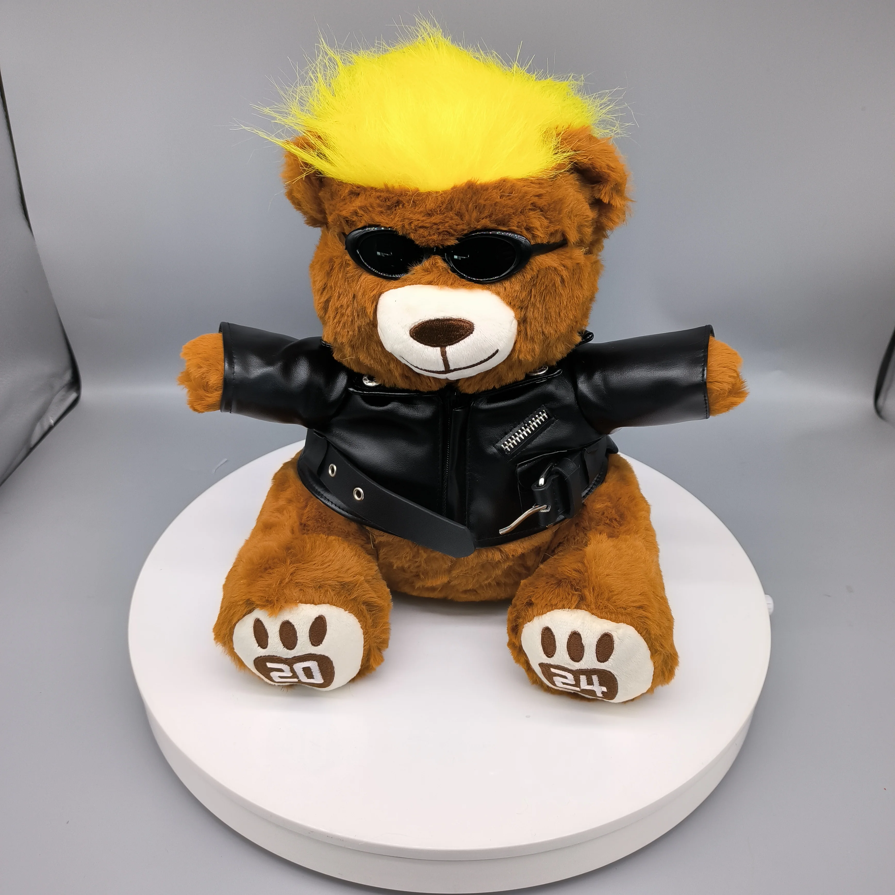 Kawaii Teddy Bear Motorcycle Soft Plush Toys Cool Style Anime