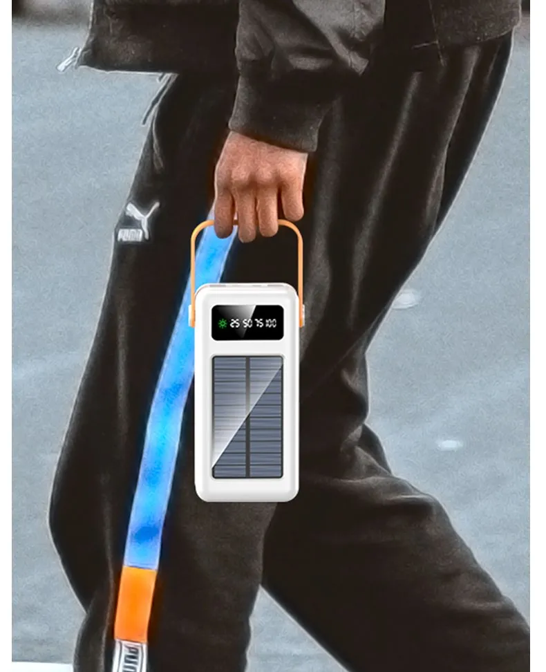 Outdoor Traveling Super Large Capacity Portable Solar Power Bank 200000mAh