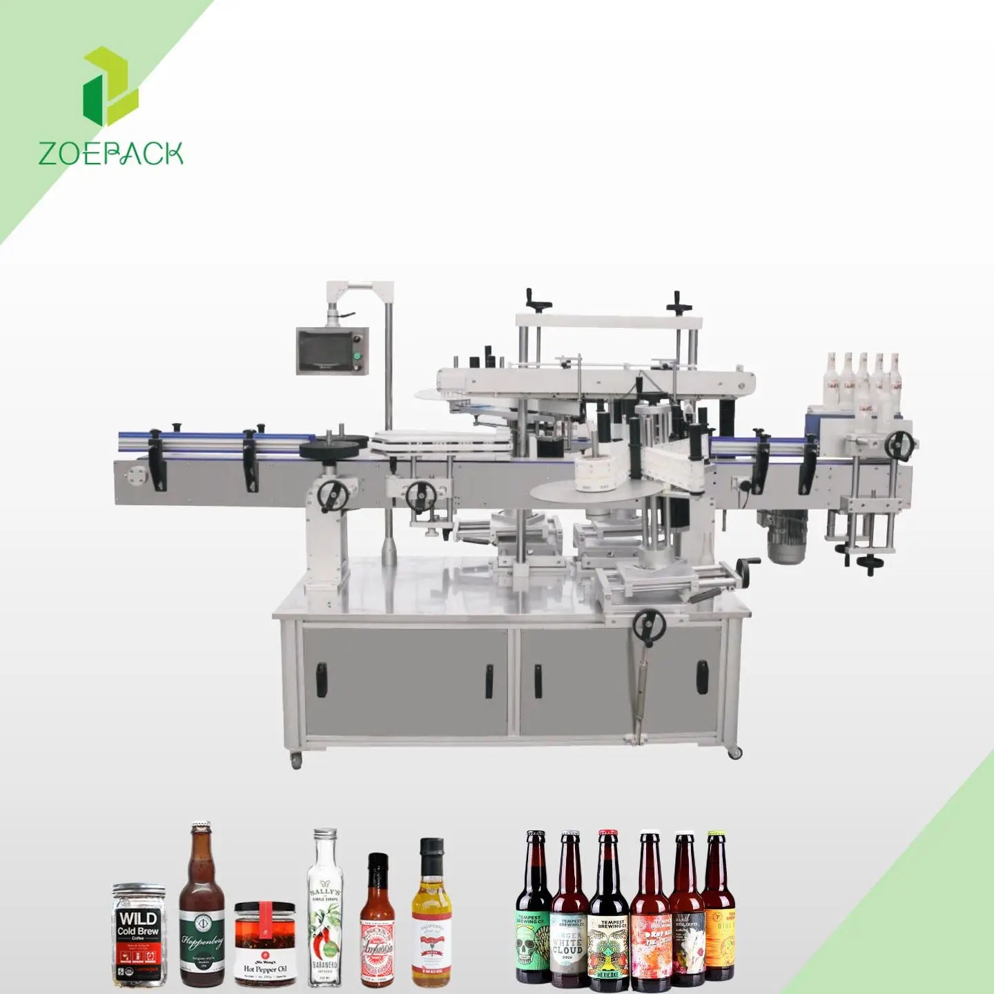 Automatic round bottle labeling machine glass plastic bottle sticker label self-adhesive machine