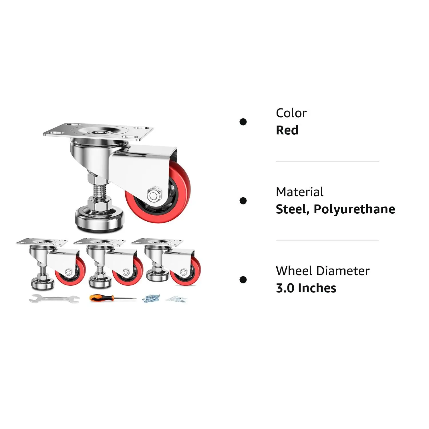 High Quality Adjustable Anti Vibration Leveling Casters Heavy Duty Swivel Casters for Workbench Machine Equipment and Furniture
