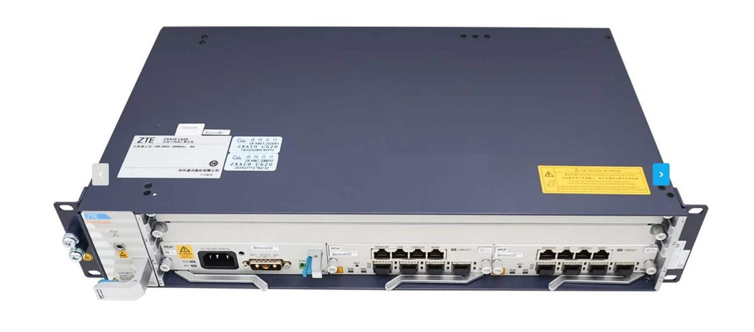 ZTE GPON OLT XGSPON ZXA10 C620: 2U Alta Compacta Plataforma De