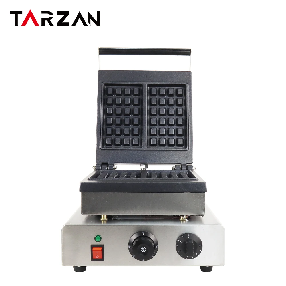 Commercial Professional waffle maker machine with iron cast cover for sale manufacture