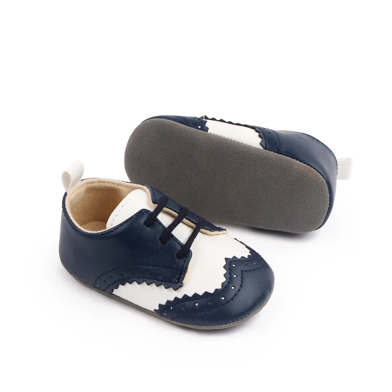 British Design Baby Leather Shoes Spring and Autumn New Soft Bottom Baby Toddler Boy Shoes manufacture
