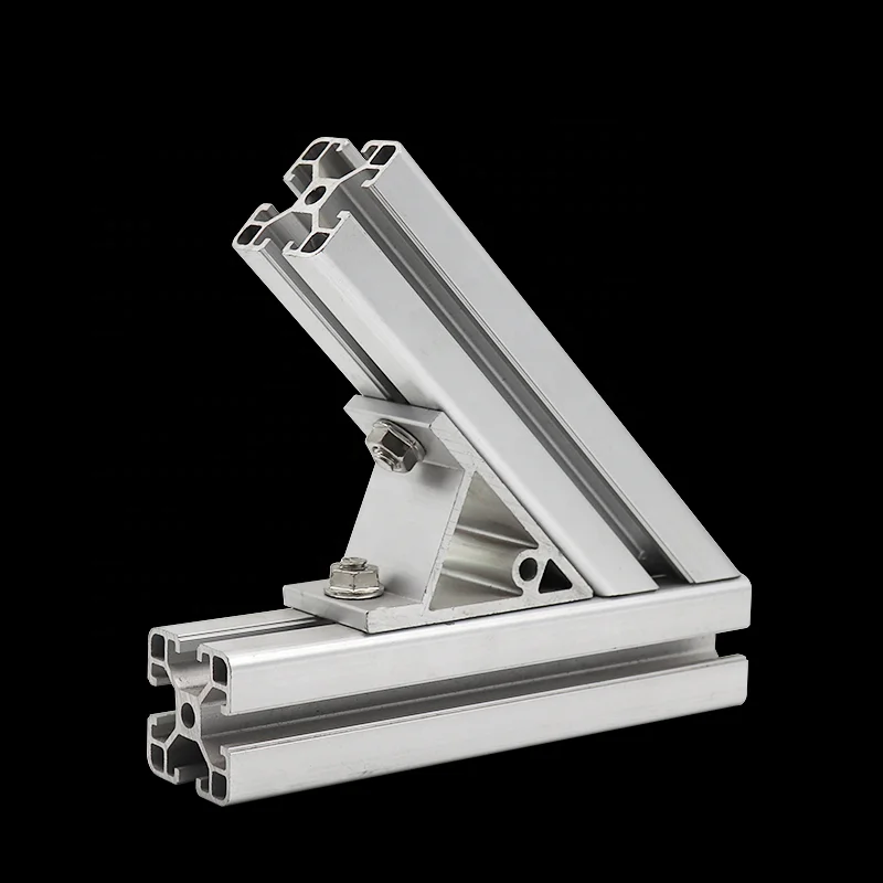 Rounded aluminium profile 40x40 10mm slot