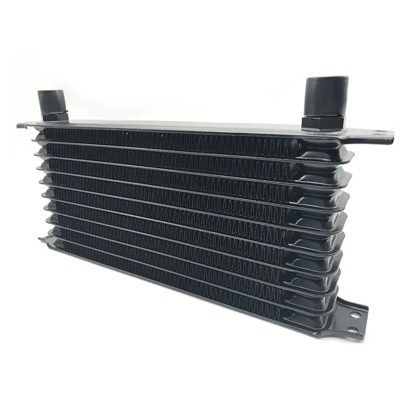 Universal 10 Rows An10 Oil Cooler Kits+7'' Electric Radiator Fan Japan ...