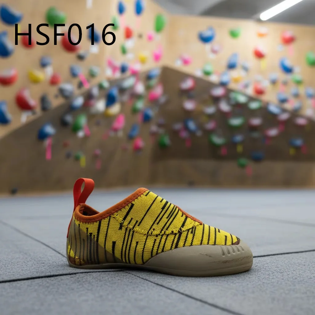 ZYF,Alpine Rock High Wrapping Climbing Shoes with Fun Patterns Free Soloing Strong Grip Rubber Outsole Bouldering Shoes HSF016