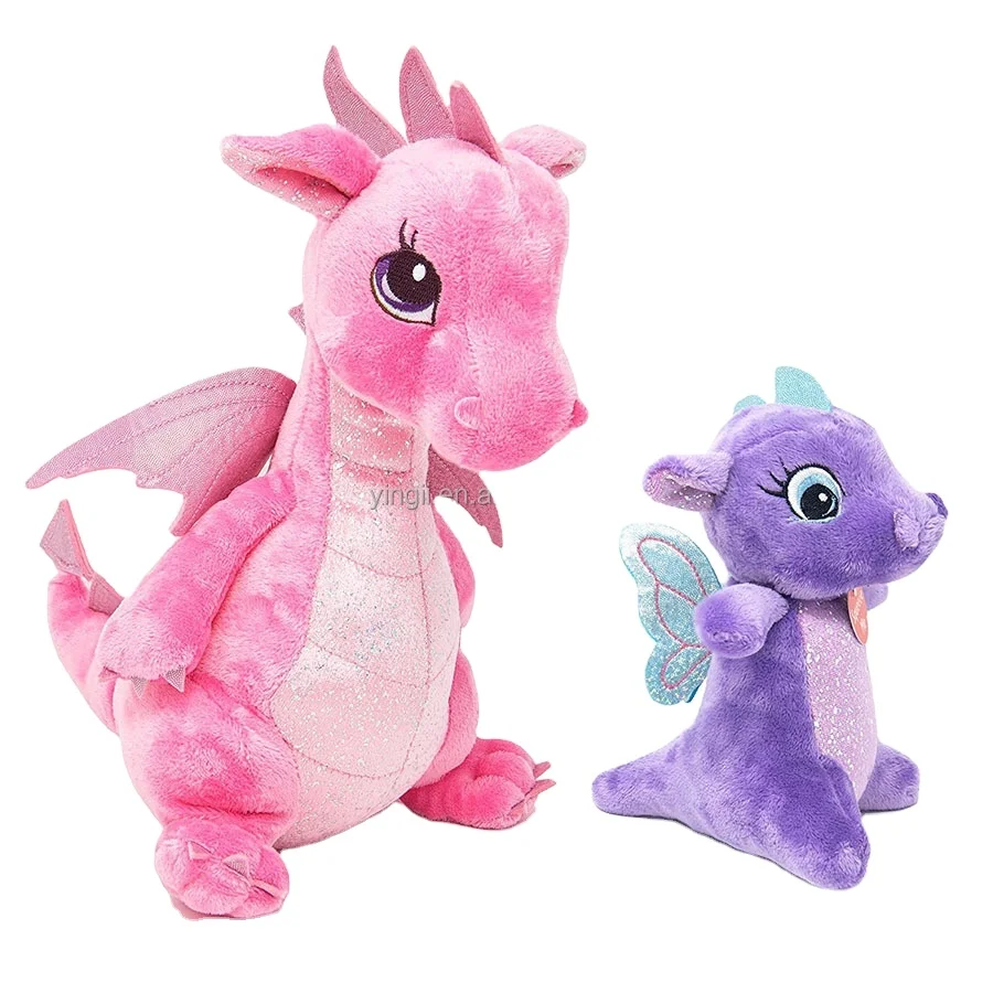 Larkspur Purple Stuffed Dragon D878 Custom Factory Animal Toy Stuffed  Sparkle Plushies, image size:900x900