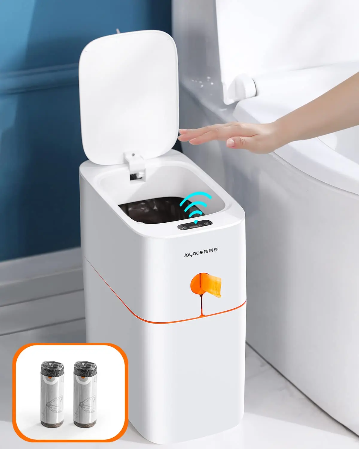 Joybos Smart touchless motion sensor bathroom trash can