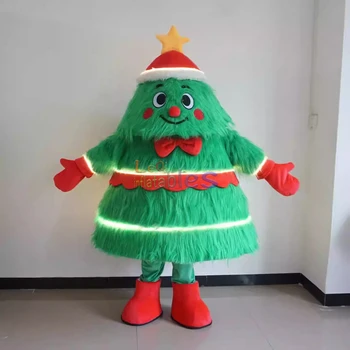 Popular Inflatable Christmas Mascot Costume with Light Adult Cosplay Party Game Dress Suit for Event