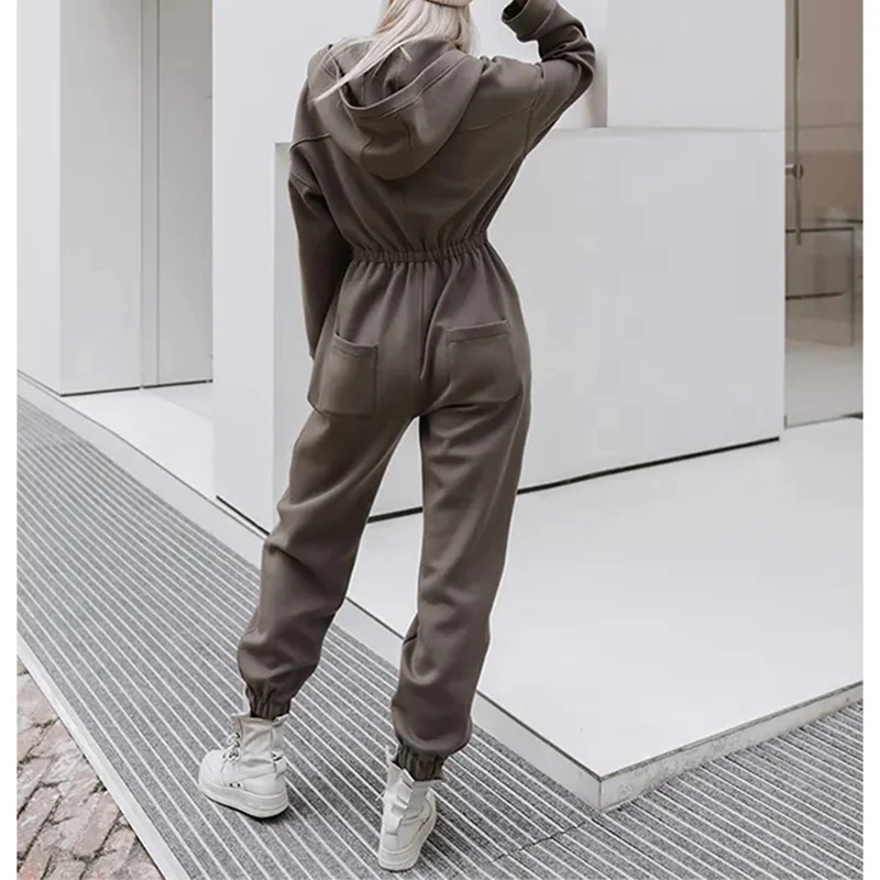RANDY ランディー COVER HOODIE JUMP SUIT (SS23-ROA01) Grey