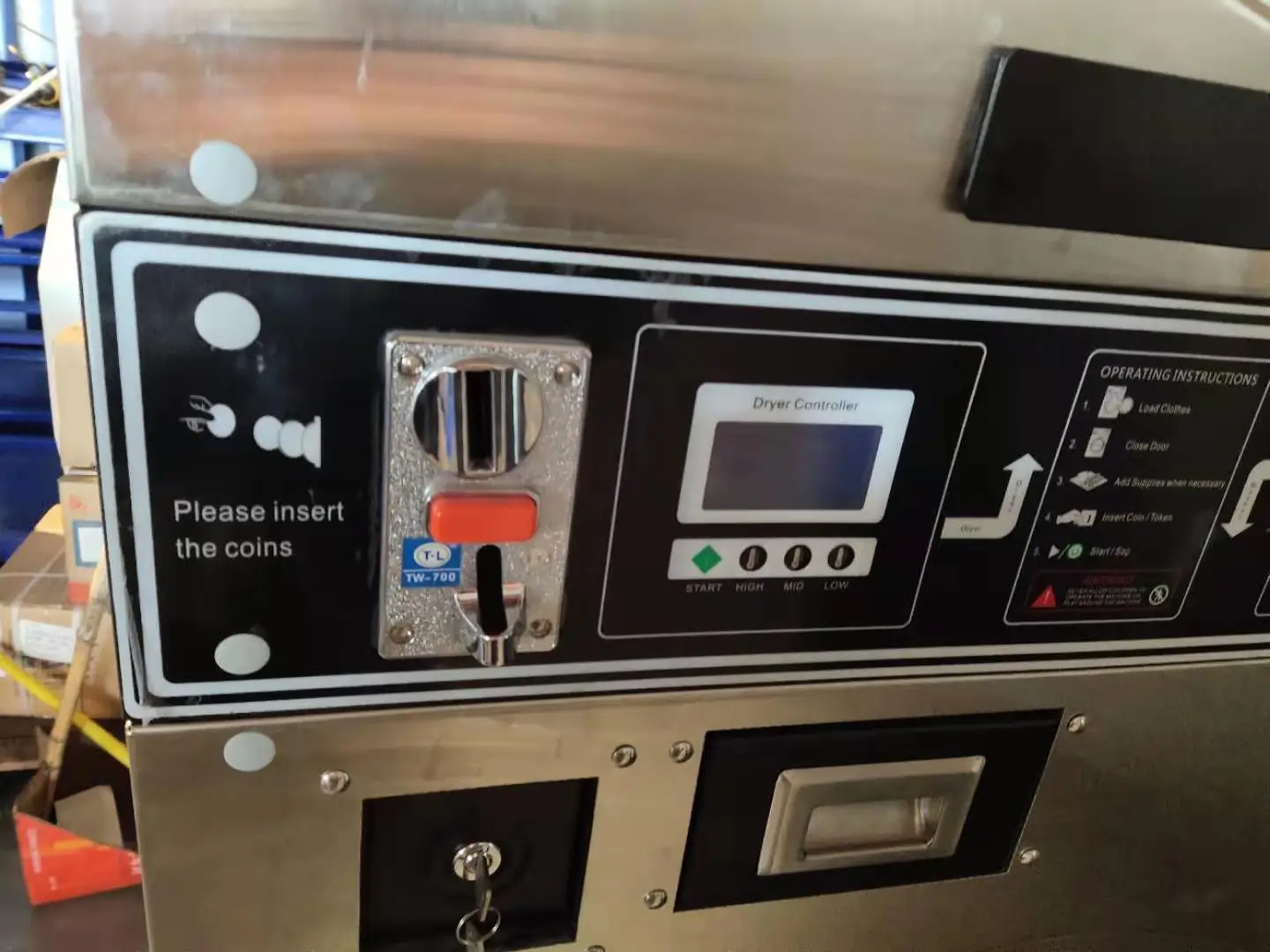 최첨단 완전 자동 세탁기 무료 서 코인 스택 세탁기 추출기 용 Laundromat