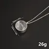 Chaîne en argent de 25 mm de diamètre intérieur et surface convexe