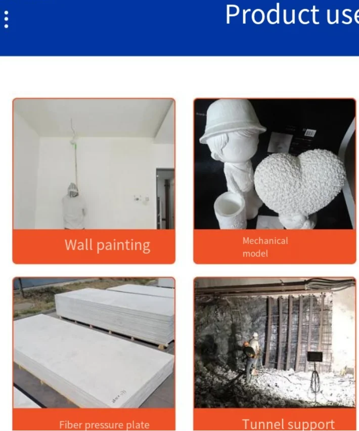 Building Material High Whiteness Pop Gypsum Powder Pure Gypsum Powder