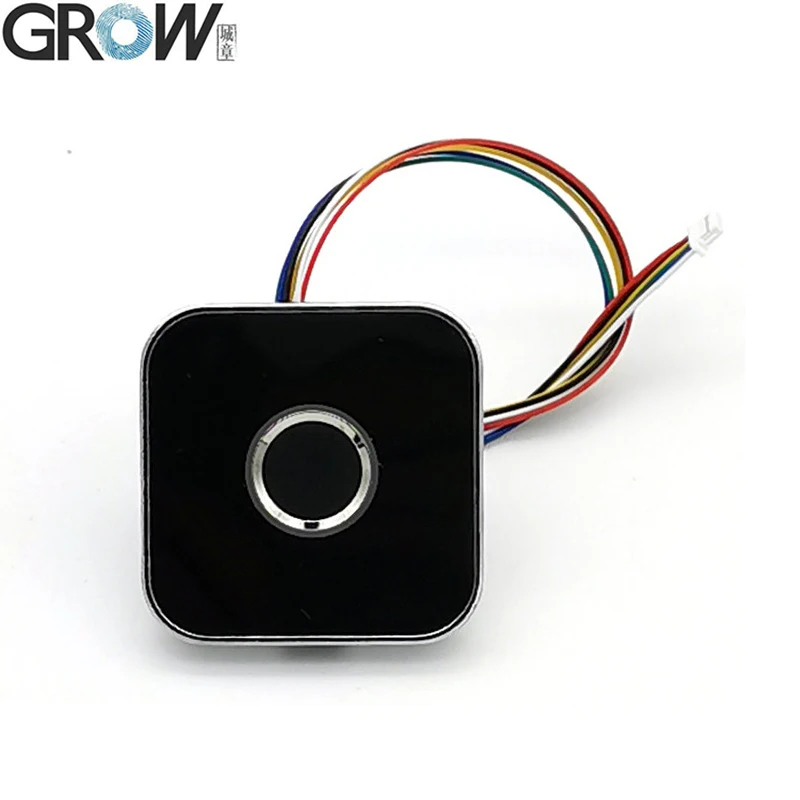 GROW R502-AW Round Ring LED DC3.3V UART Interface Biometric Capacitive ...