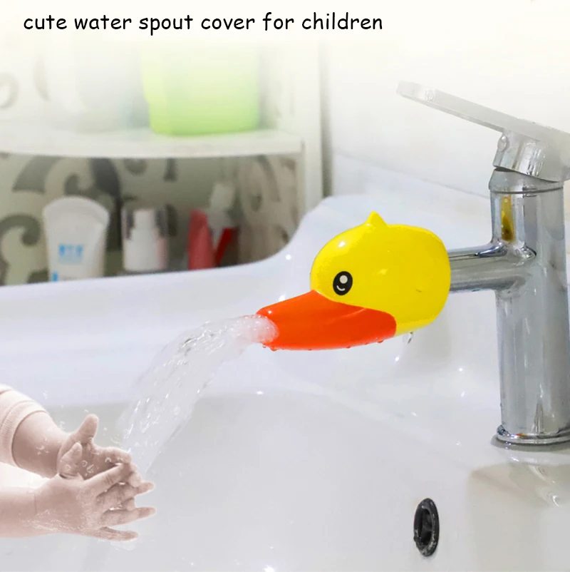 Probebi Eco-Friendly Kids Faucet Extender Cartoon Animal Style Bath Protector Safe Convenient PP Silicone Tap Cover for EVA
