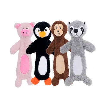 D King No Stuffing Plush Other Pet Toys Interactive Soft Shu Velveteen