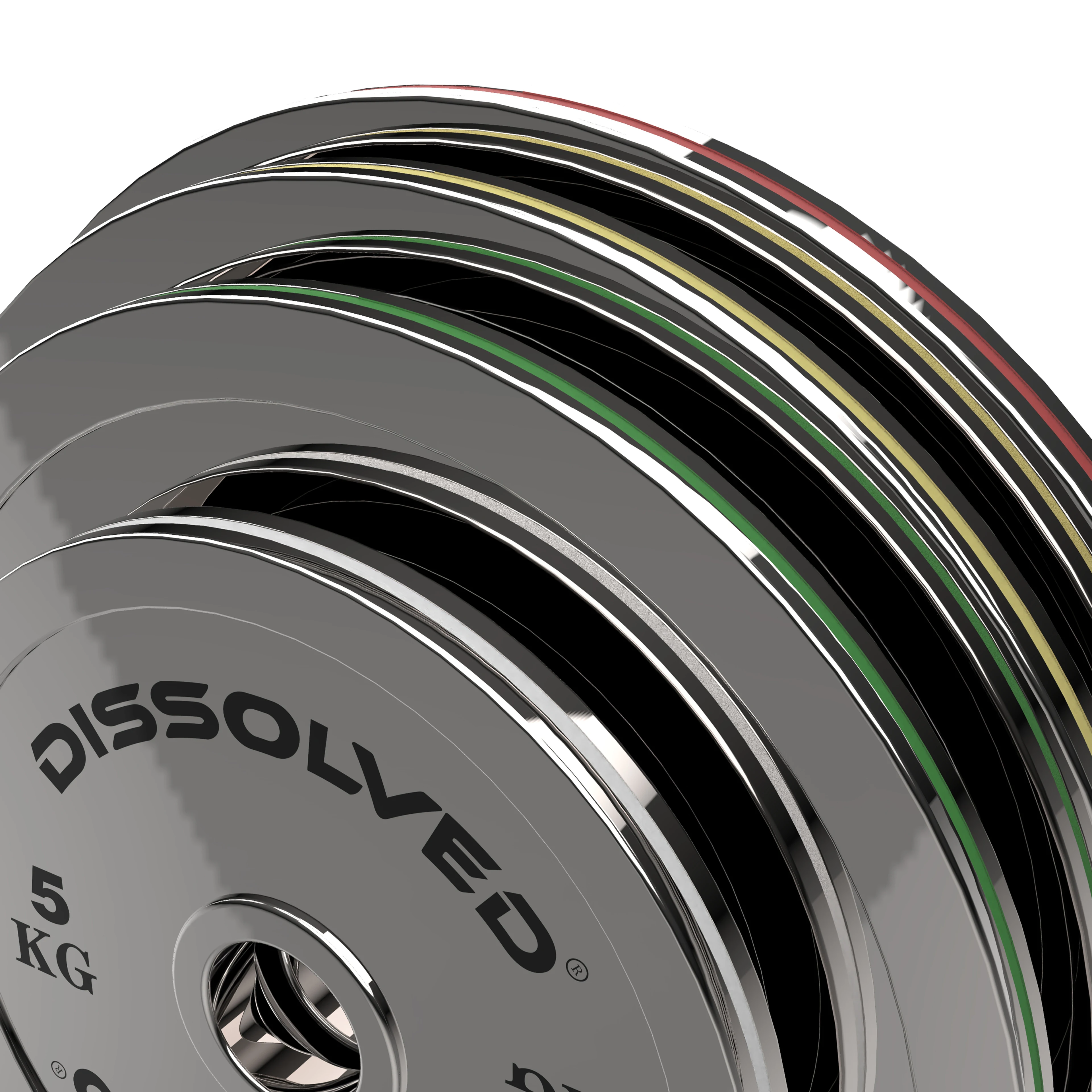 Dissolved Chrome Powerlifting Steel Plate Competition Gym Equipment Weight Lifting Plate Set