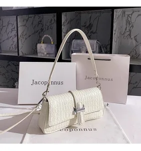 2026 Women's Retro Western Fashion Shoulder Bag Simple Casual Portable PU Underarm Bag for Winter & Autumn