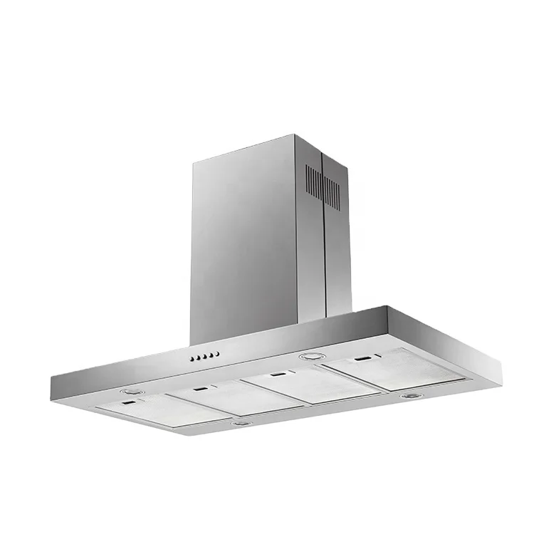 Big size hot sale kitchen appliance Island hood mechanical control hood