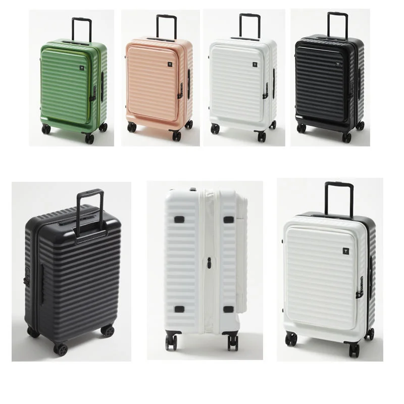 20 24 28 Inch Suitcase Travel Trolley Case Universal Wheel TSA Lock Front Opening Expandable Retractable Luggage