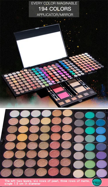 Custom Your Own Brand Pigment 194 Colors Eye shadow Case Makeup Set Cosmetic Pressed Private label Eyeshadow - Image 6