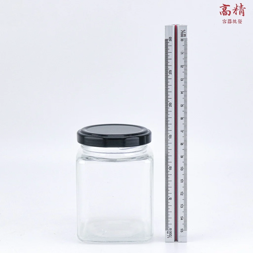 Good Quality Made in Taiwan Multi Purpose Food Grade Sealed Four-Cornered Glass Jar
