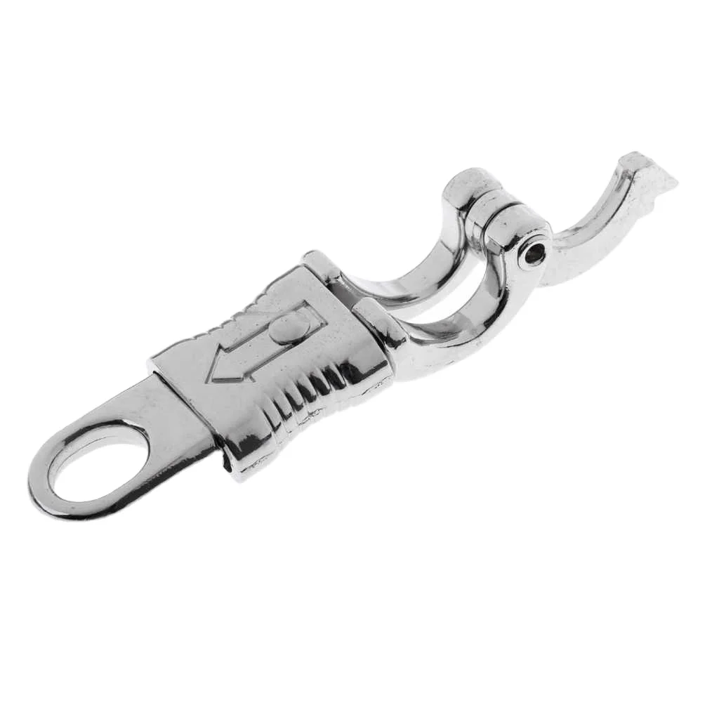 Geilihome Panic Snap, Quick Release Snap Heavy Duty Nickel Plated Snap With Fixed Eye For Saddles, Get Back Whips, Paracord, Horse (3pcs