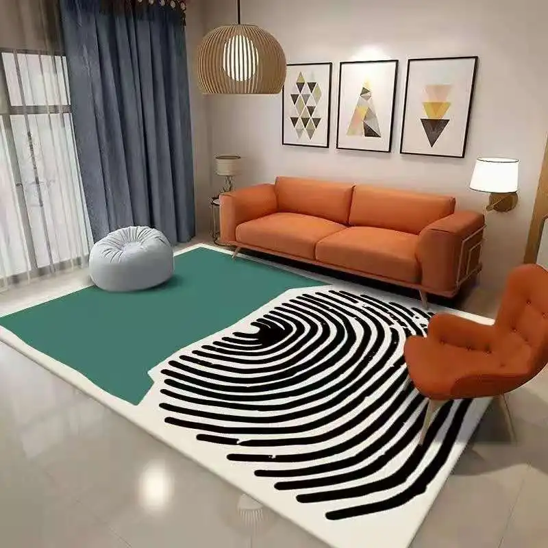 European Printed Mats Large Size Accessory Salon Home Thick Carpet Luxury Decoration Play Mat