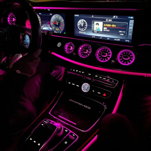 メルセデスベンツEクラスW213用の自動LEDアンビエントライトカー